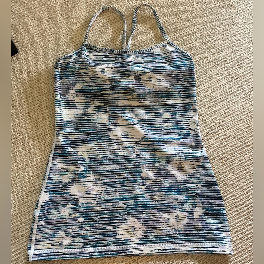 LULULEMON Thin strap racer tank with built in bra